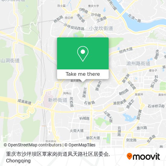 重庆市沙坪坝区覃家岗街道凤天路社区居委会 map