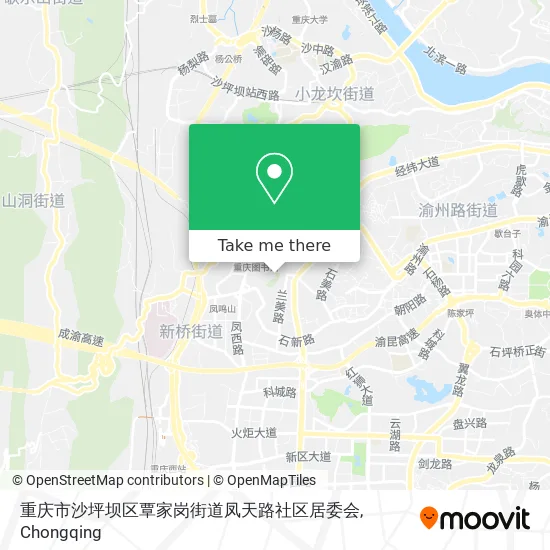 重庆市沙坪坝区覃家岗街道凤天路社区居委会 map