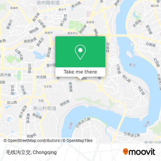 毛线沟立交 map