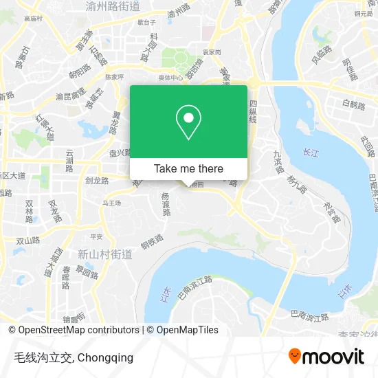 毛线沟立交 map