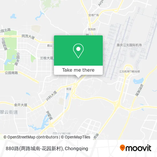 880路(两路城南-花园新村) map
