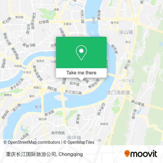 重庆长江国际旅游公司 map