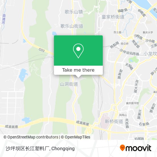 沙坪坝区长江塑料厂 map