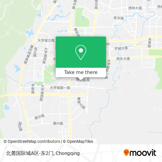 北麓国际城A区-东2门 map