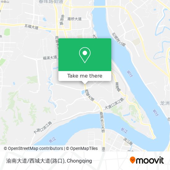 渝南大道/西城大道(路口) map