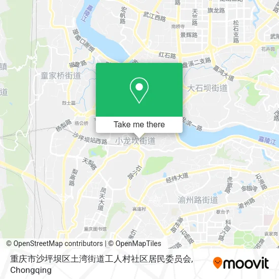 重庆市沙坪坝区土湾街道工人村社区居民委员会 map