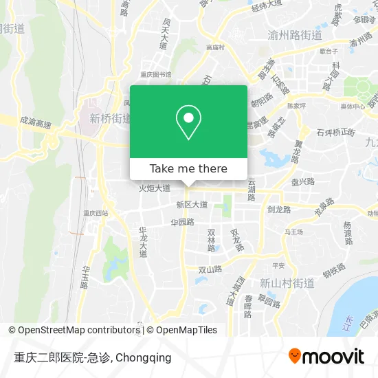 重庆二郎医院-急诊 map