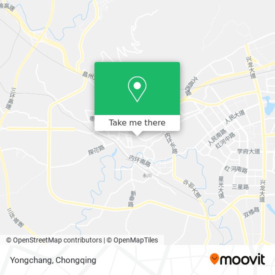 Yongchang map