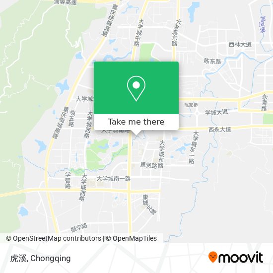 虎溪 map