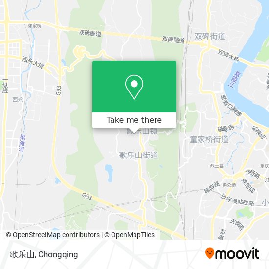 歌乐山 map