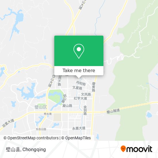 璧山县 map