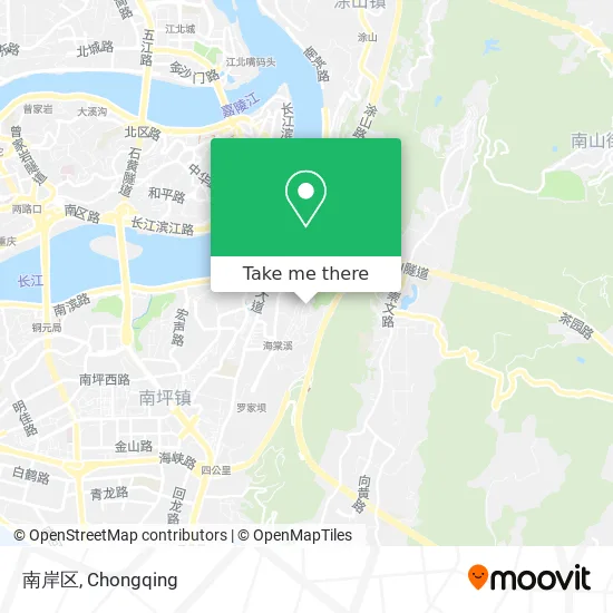 南岸区 map
