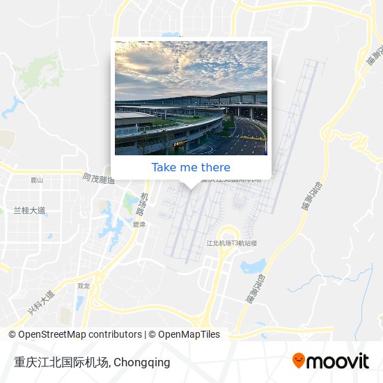 重庆江北国际机场 map