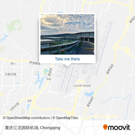 重庆江北国际机场 map