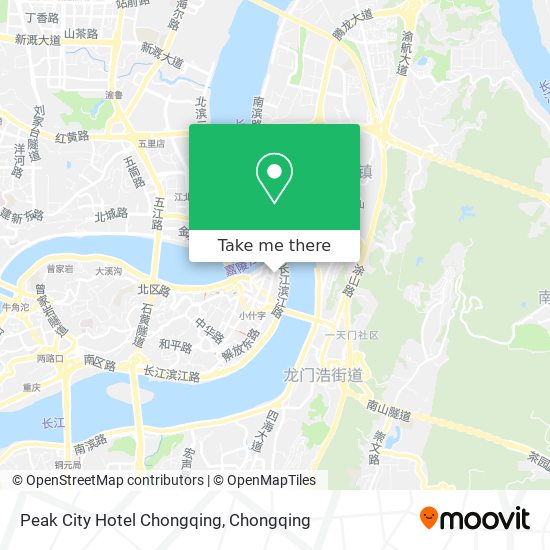 Peak City Hotel Chongqing map