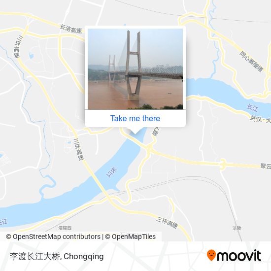 李渡长江大桥 map