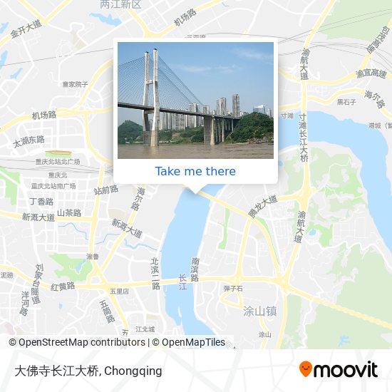 大佛寺长江大桥 map