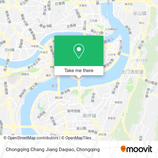 Chongqing Chang Jiang Daqiao map