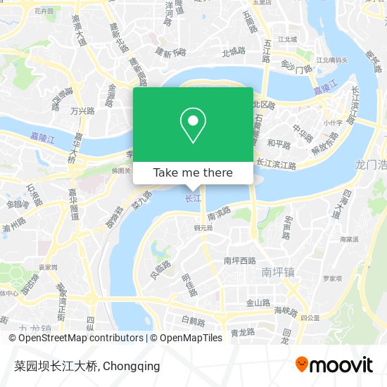 菜园坝长江大桥 map