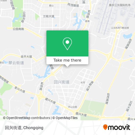 回兴街道 map