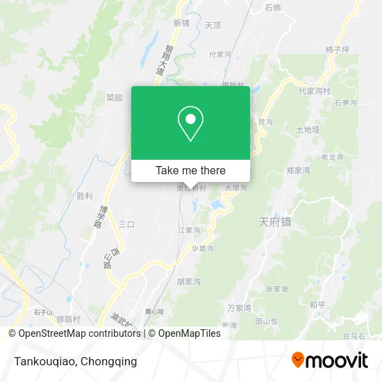 Tankouqiao map