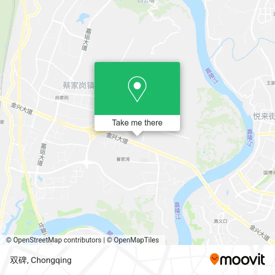 双碑 map