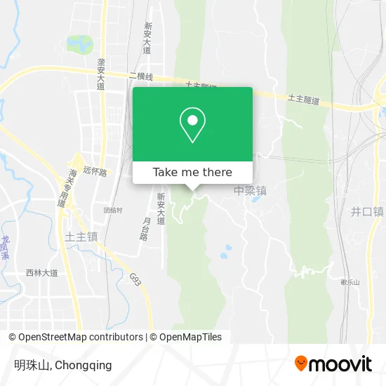 明珠山 map
