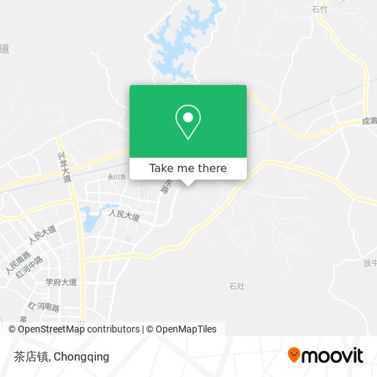 茶店镇 map