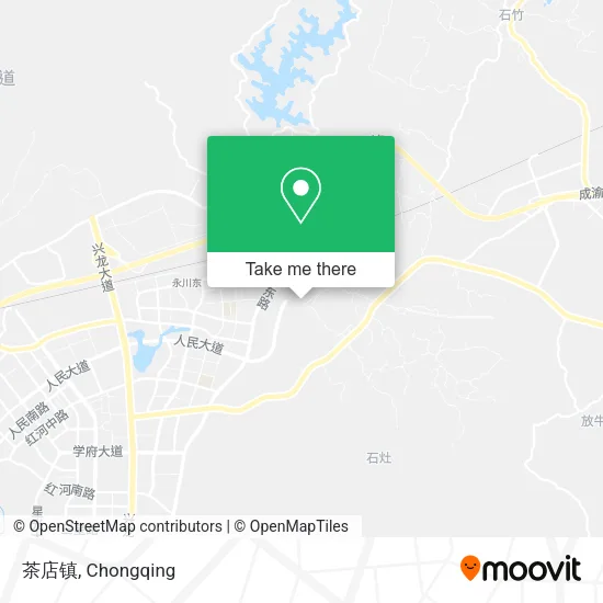 茶店镇 map