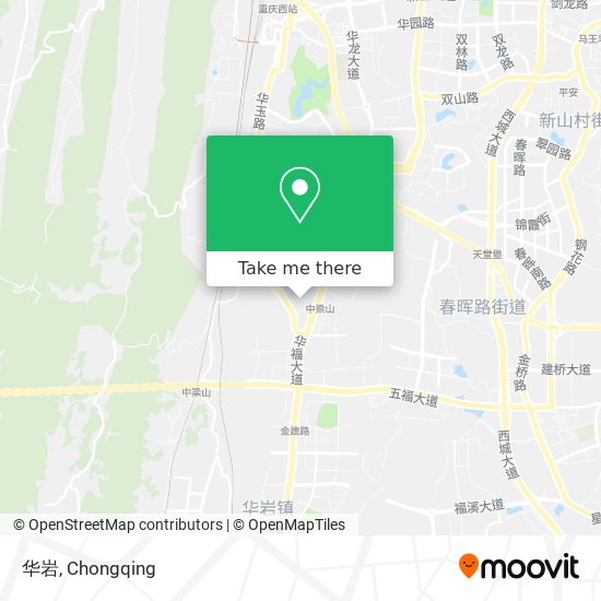 华岩 map