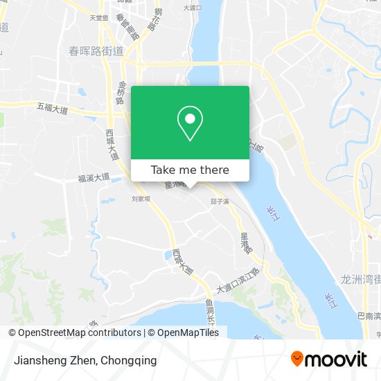 Jiansheng Zhen map