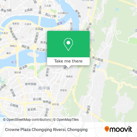 Crowne Plaza Chongqing Riversi map