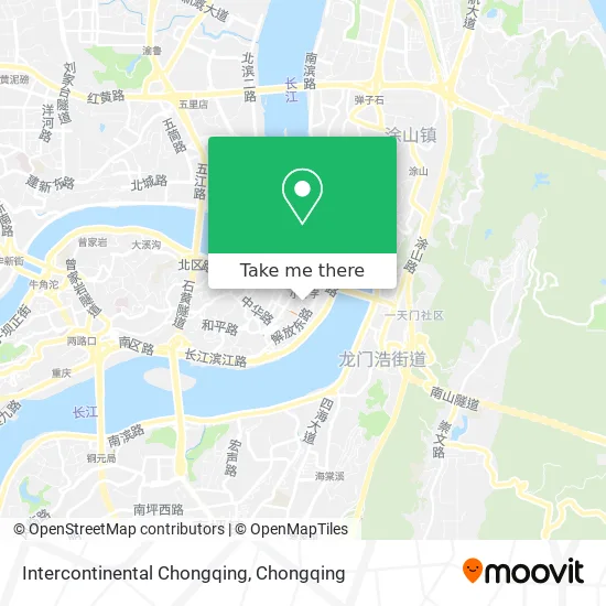 Intercontinental Chongqing map