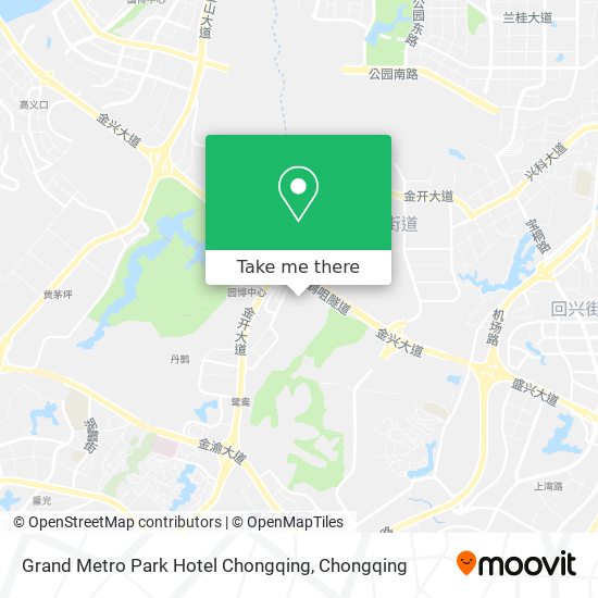 Grand Metro Park Hotel Chongqing map