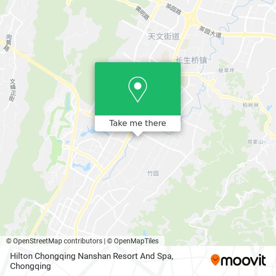 Hilton Chongqing Nanshan Resort And Spa map