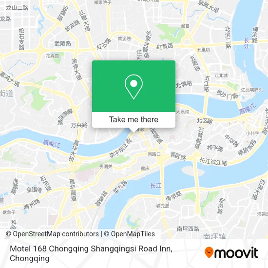 Motel 168 Chongqing Shangqingsi Road Inn map