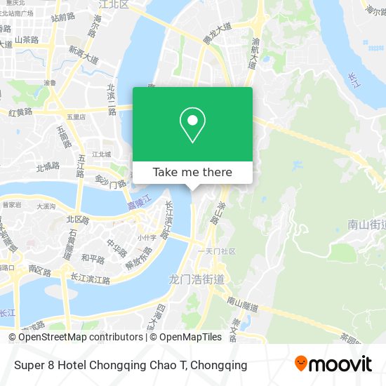 Super 8 Hotel Chongqing Chao T map