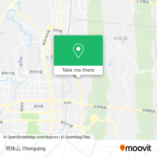明珠山 map