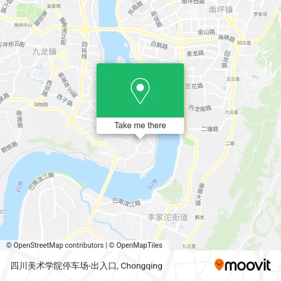四川美术学院停车场-出入口 map