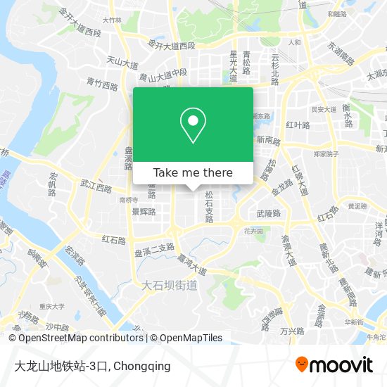 大龙山地铁站-3口 map