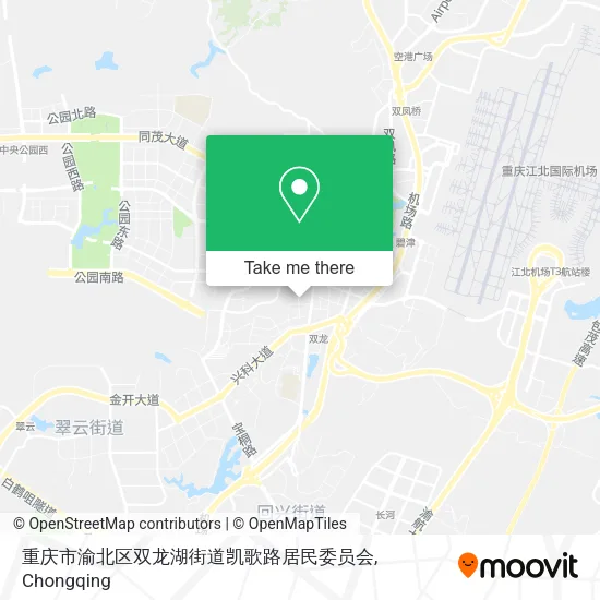 重庆市渝北区双龙湖街道凯歌路居民委员会 map