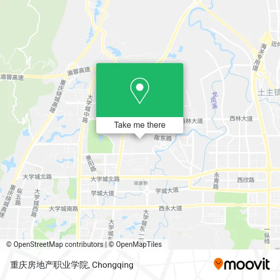 重庆房地产职业学院 map