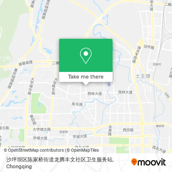 沙坪坝区陈家桥街道龙腾丰文社区卫生服务站 map