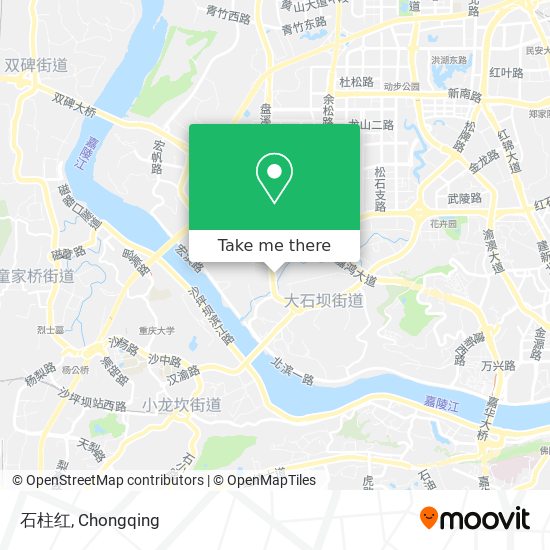 石柱红 map
