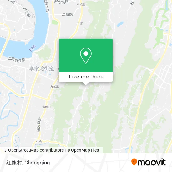 红旗村 map