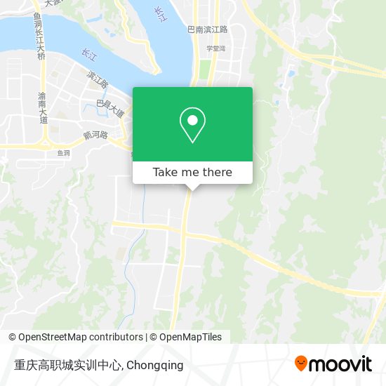 重庆高职城实训中心 map