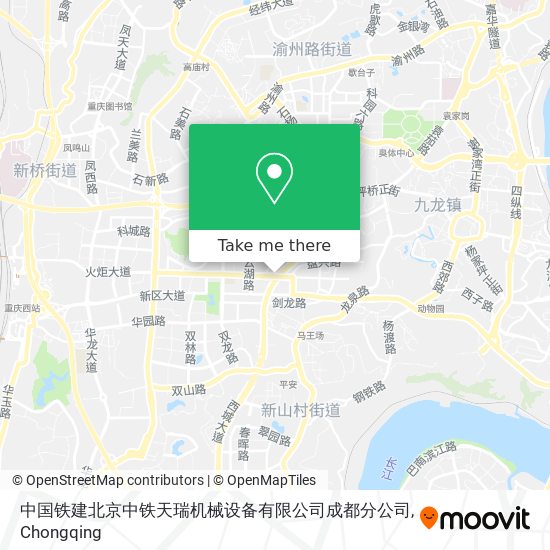 中国铁建北京中铁天瑞机械设备有限公司成都分公司 map