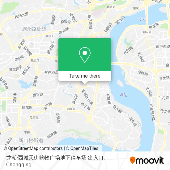 龙湖·西城天街购物广场地下停车场-出入口 map