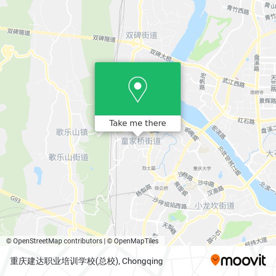 重庆建达职业培训学校(总校) map