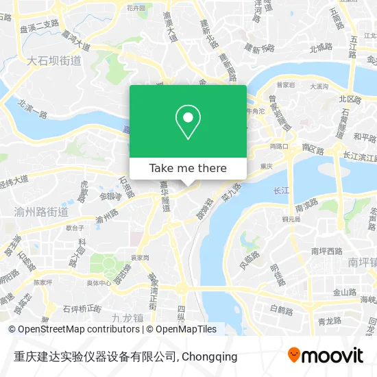 重庆建达实验仪器设备有限公司 map